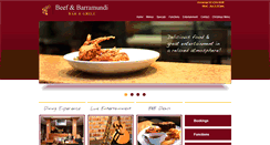 Desktop Screenshot of beefandbarramundi.com.au